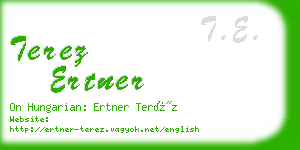 terez ertner business card